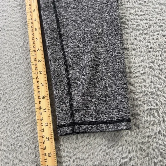 Lululemon Leggings Womens 8 Heather Gray Pull On Athletic Workout Yoga Preppy - Picture 6 of 9